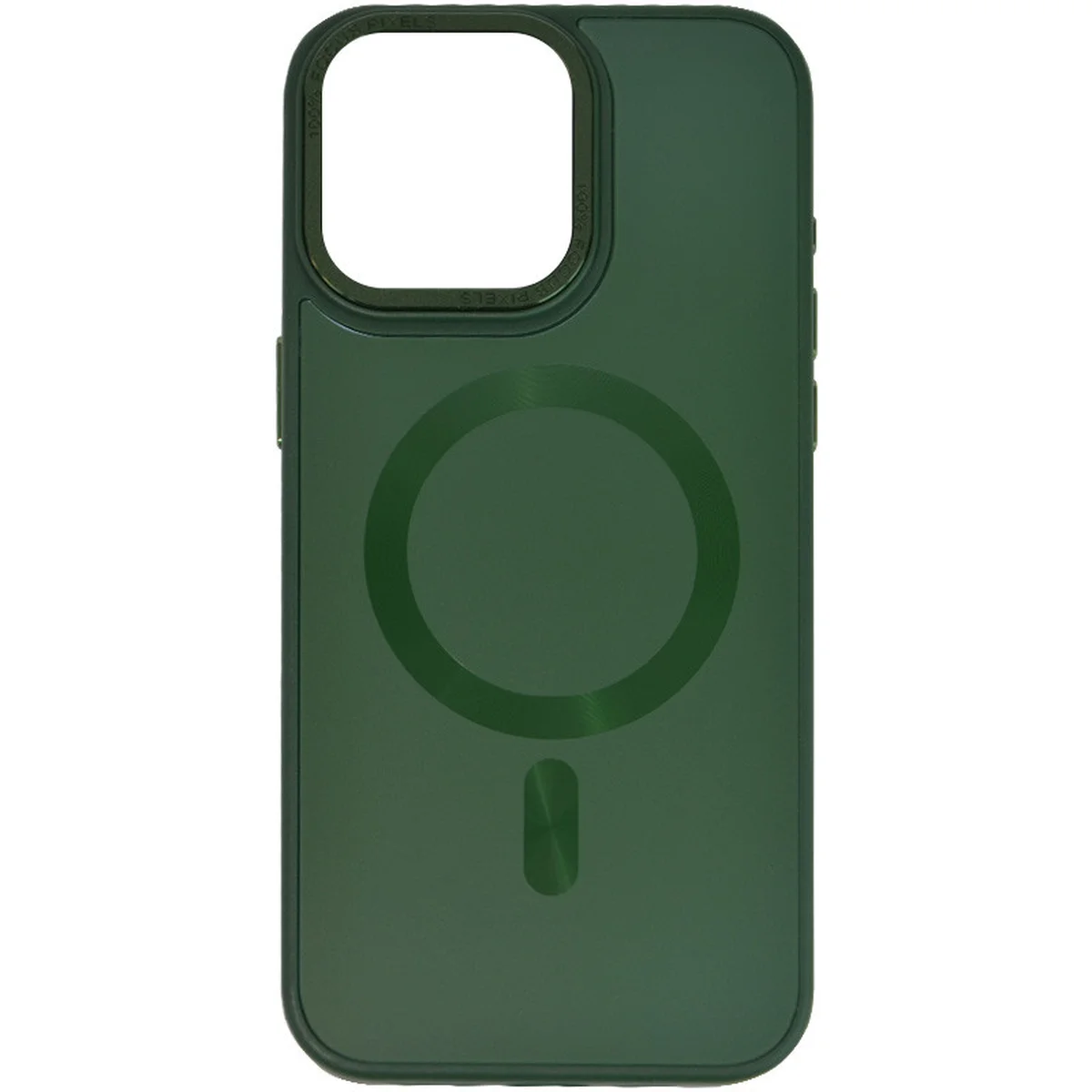 Чохол TPU+Glass Sapphire Midnight Open Camera with MagSafe для Apple iPhone 15 Plus (6.7") Зелений / Forest green