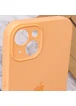 Чехол Silicone Case Full Camera Protective (AA) для Apple iPhone 15 Plus (6.7") Оранжевый / Cantaloupe