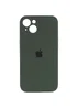 Чехол Silicone Case Full Camera Protective (AA) для Apple iPhone 15 Plus (6.7") Зеленый / Cyprus Green