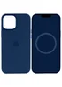 Чохол Silicone case (AAA) full with Magsafe and Animation для Apple iPhone 15 Plus (6.7") Синій / Storm Blue