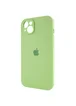 Чехол Silicone Case Full Camera Protective (AA) для Apple iPhone 15 Plus (6.7") Мятный / Mint