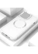 TPU чехол Bonbon Metal Style with MagSafe для Apple iPhone 15 Plus (6.7") Белый / White