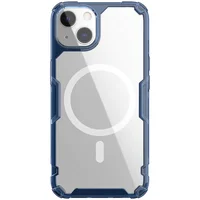TPU чехол Nillkin Nature Pro Magnetic для Apple iPhone 15 Plus (6.7") Синий (прозрачный)