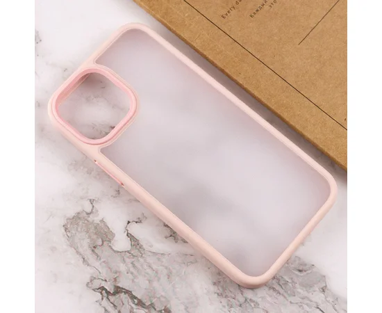 TPU+PC чехол Metal Buttons для Apple iPhone 15 Plus (6.7") Розовый