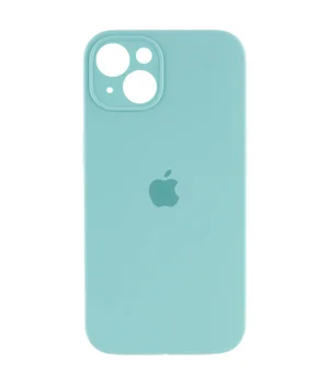Чехол Silicone Case Full Camera Protective (AA) для Apple iPhone 15 Plus (6.7") Бирюзовый / Marine Green