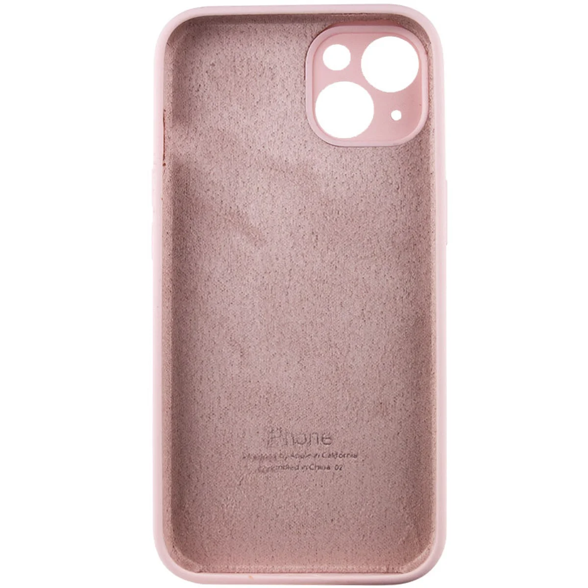 Чохол Silicone Case Full Camera Protective (AA) для Apple iPhone 15 Plus (6.7") Рожевий / Chalk Pink / PVH
