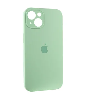 Чехол Silicone Case Full Camera Protective (AA) для Apple iPhone 15 Plus (6.7") Зеленый / Pistachio