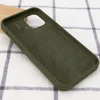 Чехол Silicone Case Full Protective (AA) для Apple iPhone 15 Plus (6.7") Зеленый / Dark Olive