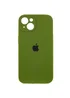 Чехол Silicone Case Full Camera Protective (AA) для Apple iPhone 15 Plus (6.7") Зеленый / Dark Olive