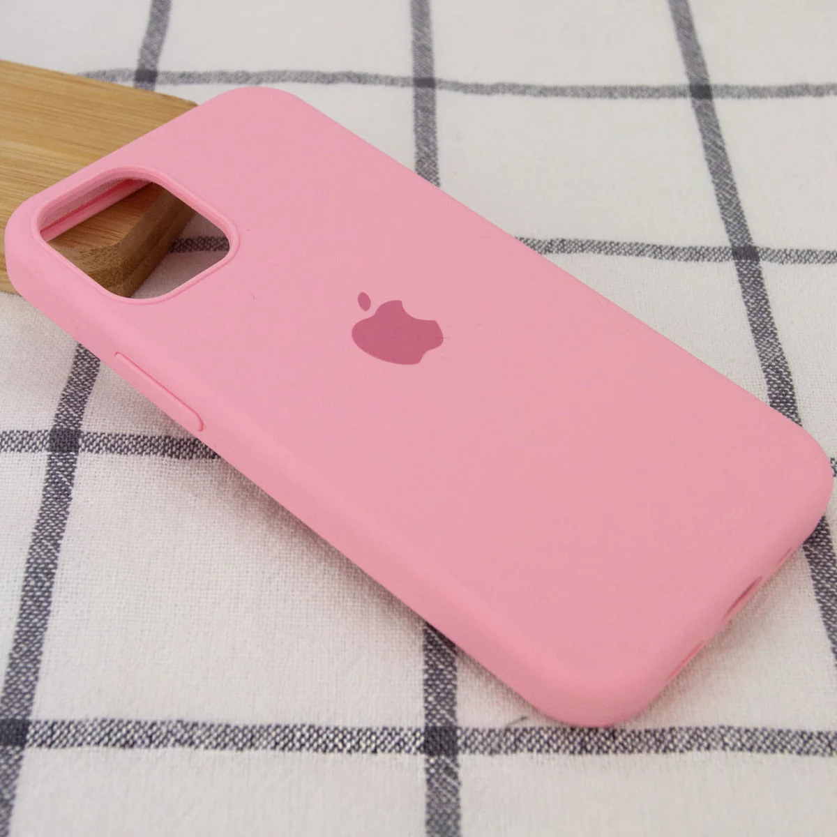 Чехол Silicone Case Full Protective (AA) для Apple iPhone 15 Plus (6.7") Розовый / Light pink