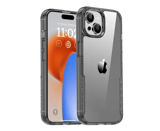 Чехол TPU+PC Multi-Color для Apple iPhone 15 Plus (6.7") Grey