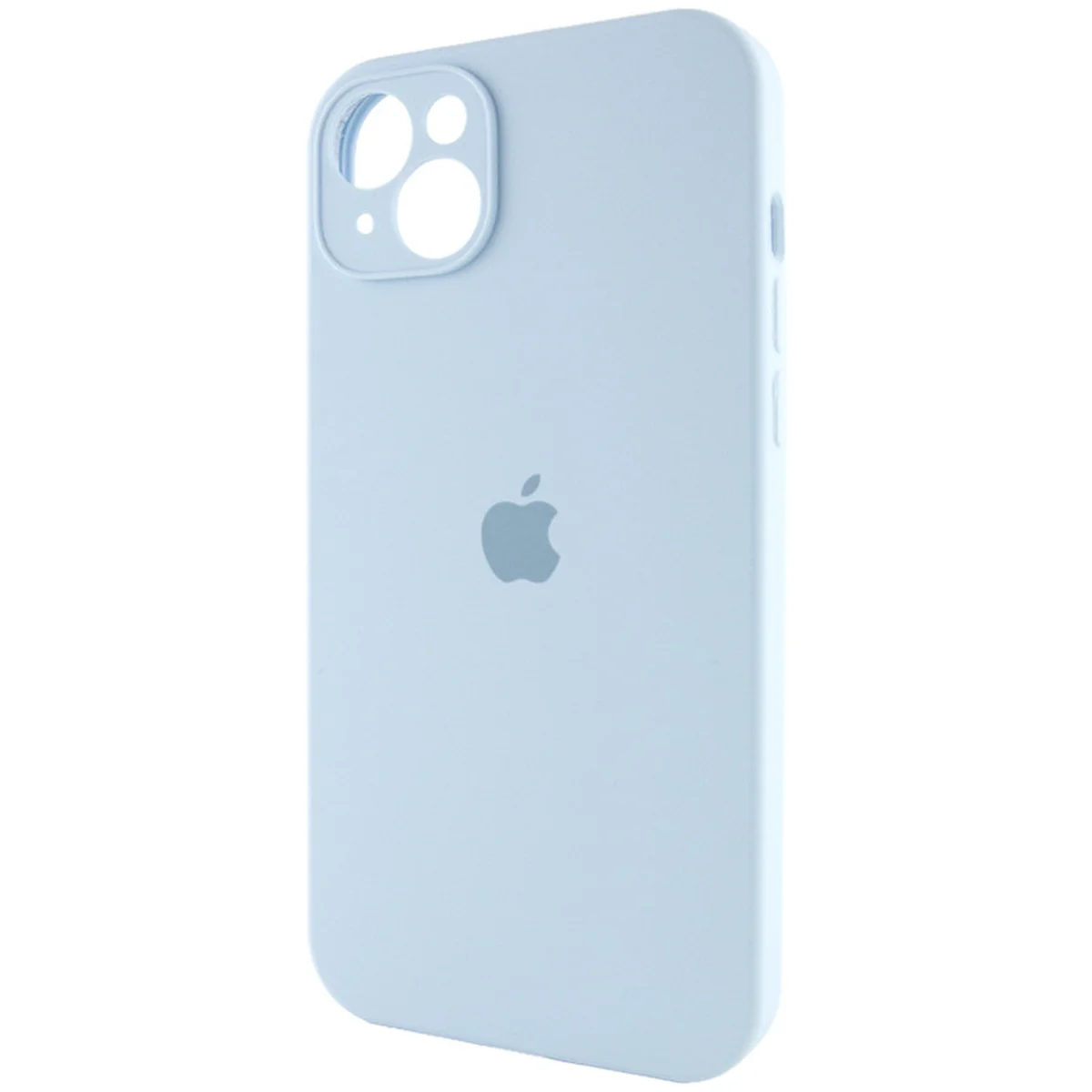 Чехол Silicone Case Full Camera Protective (AA) для Apple iPhone 15 Plus (6.7") Голубой / Sweet Blue