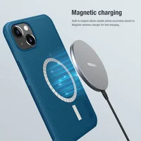 Чехол Nillkin Matte Magnetic Pro для Apple iPhone 15 Plus (6.7") Синий / Blue