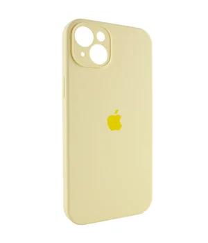 Чехол Silicone Case Full Camera Protective (AA) для Apple iPhone 15 Plus (6.7") Желтый / Mellow Yellow