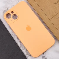 Чехол Silicone Case Full Camera Protective (AA) для Apple iPhone 15 Plus (6.7") Оранжевый / Cantaloupe