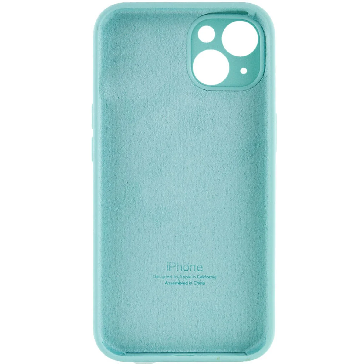 Чохол Silicone Case Full Camera Protective (AA) Apple iPhone 15 Plus (6.7") Бірюзовий / Marine Green