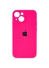 Чехол Silicone Case Full Camera Protective (AA) для Apple iPhone 15 Plus (6.7") Розовый / Barbie pink