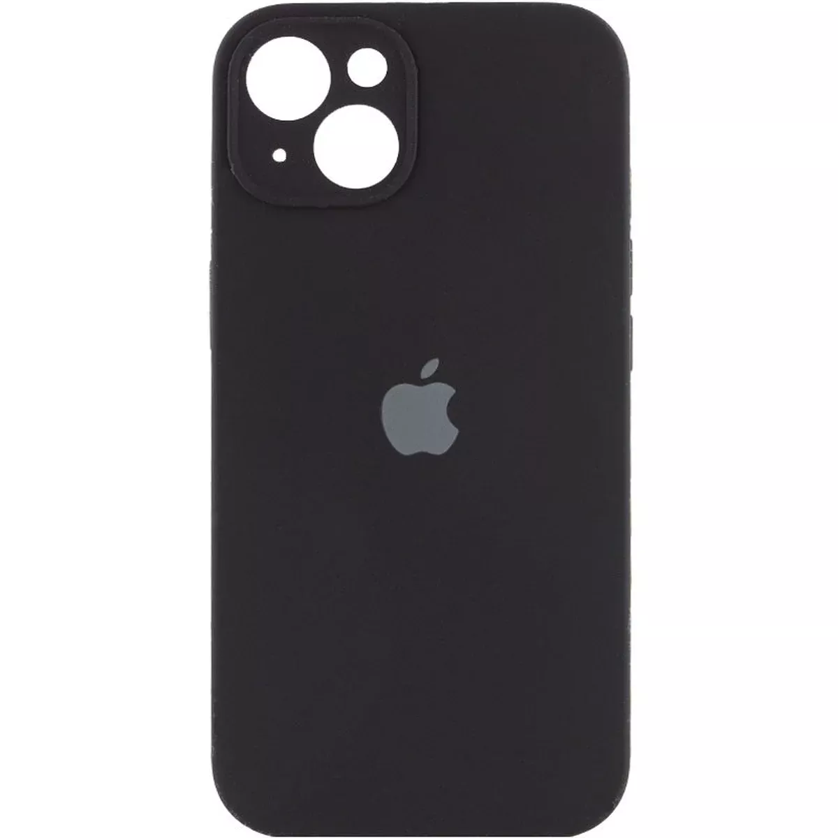 Чехол Silicone Case Full Camera Protective (AA) для Apple iPhone 15 Plus (6.7") Черный / Black
