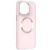 TPU чехол Bonbon Metal Style with MagSafe для Apple iPhone 15 Plus (6.7") Розовый / Light Pink