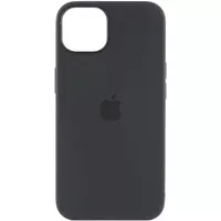 Чохол Silicone case (AAA) full with Magsafe and Animation для Apple iPhone 15 Plus (6.7") Чорний / Black