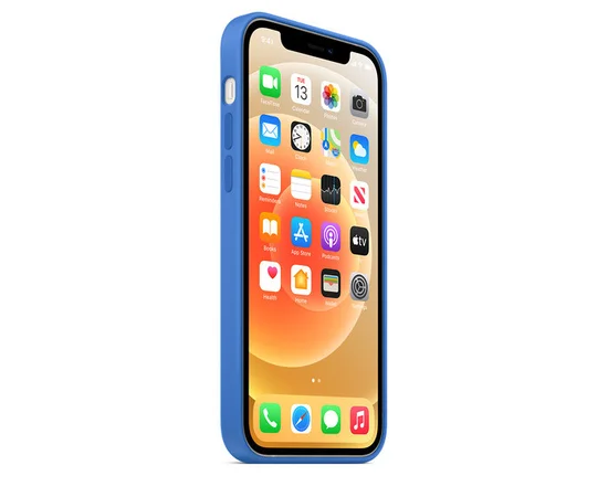 Чехол Silicone Case Full Protective (AA) для Apple iPhone 15 Plus (6.7") Синий / Capri Blue