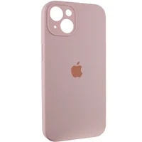 Чехол Silicone Case Full Camera Protective (AA) для Apple iPhone 15 Plus (6.7") Розовый / Chalk Pink / PVH