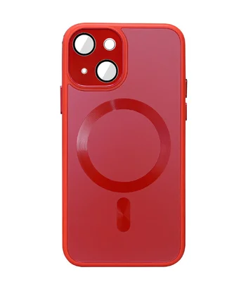 Чохол TPU+Glass Sapphire Midnight with MagSafe для Apple iPhone 15 Plus (6.7") Червоний / Red Чохол TPU+Glass Sapphire Midnight with MagSafe для Apple iPhone 15 Plus (6.7") Червоний / Red