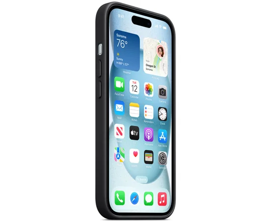 Чехол FineWoven (AAA) with MagSafe для Apple iPhone 15 Plus (6.7") Black