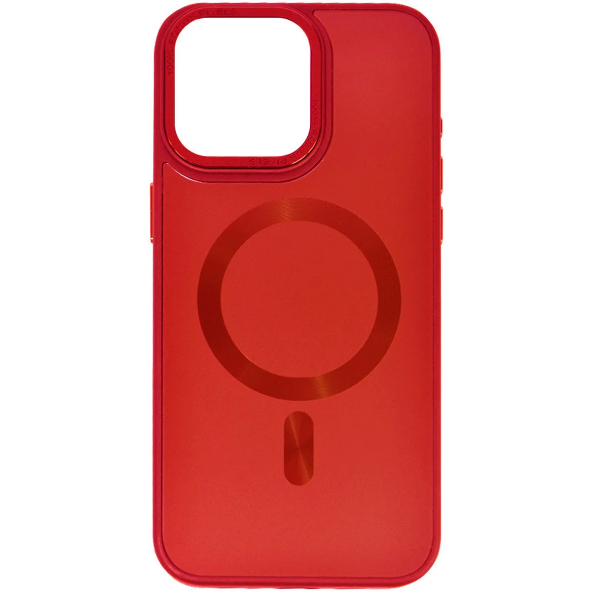 Чехол TPU+Glass Sapphire Midnight Open Camera with MagSafe для Apple iPhone 15 Plus (6.7") Красный / Red