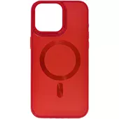 Чехол TPU+Glass Sapphire Midnight Open Camera with MagSafe для Apple iPhone 15 Plus (6.7") Красный / Red