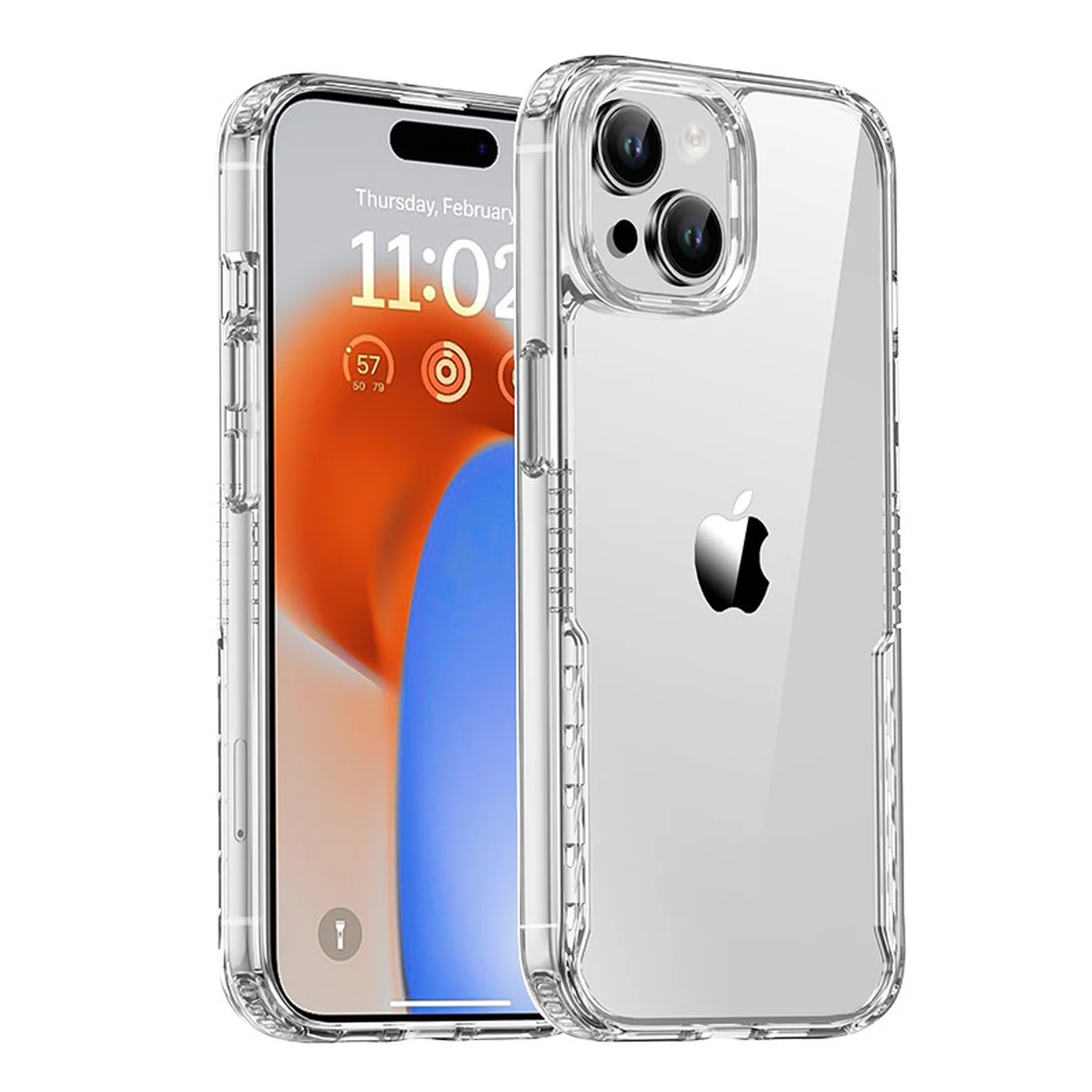 Чехол TPU+PC Multi-Color для Apple iPhone 15 Plus (6.7") Clear