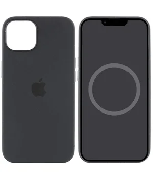 Чехол Silicone case (AAA) full with Magsafe and Animation для Apple iPhone 15 Plus (6.7") Черный / Black