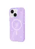Чохол TPU Galaxy Sparkle (MagFit) для Apple iPhone 15 Plus (6.7") Purple+Glitter