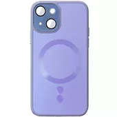 Чохол TPU+Glass Sapphire Midnight with MagSafe для Apple iPhone 15 Plus (6.7") Бузковий / Dasheen