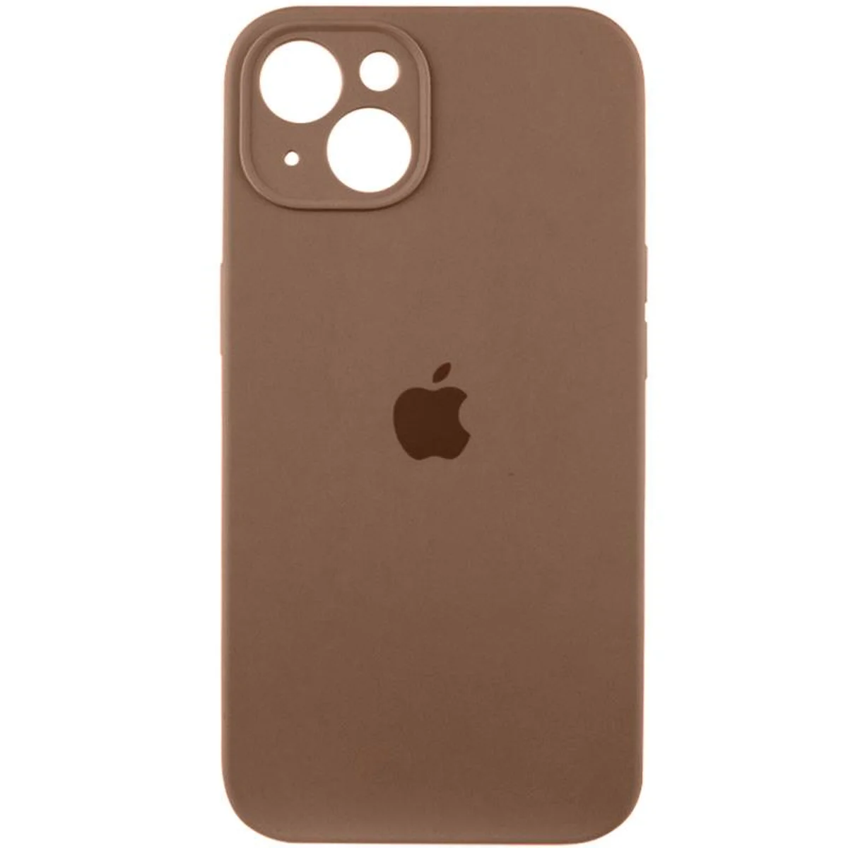Чохол Silicone Case Full Camera Protective (AA) Apple iPhone 15 Plus (6.7") Коричневий / Brown