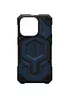 Ударостійкий чохол UAG Monarch Pro with MagSafe Leather Apple iPhone 15 Plus / 14 Plus (6.7") Синій