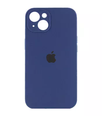Чехол Silicone Case Full Camera Protective (AA) для Apple iPhone 15 Plus (6.7") Синий / Deep navy