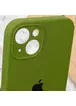 Чохол Silicone Case Full Camera Protective (AA) для Apple iPhone 15 Plus (6.7") Зелений / Dark Olive