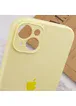 Чехол Silicone Case Full Camera Protective (AA) для Apple iPhone 15 Plus (6.7") Желтый / Mellow Yellow