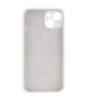 Чехол Silicone Case Full Camera Protective (AA) для Apple iPhone 15 Plus (6.7") Белый / White