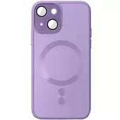 Чохол TPU+Glass Sapphire Midnight with MagSafe для Apple iPhone 15 Plus (6.7") Бузковий / Lilac