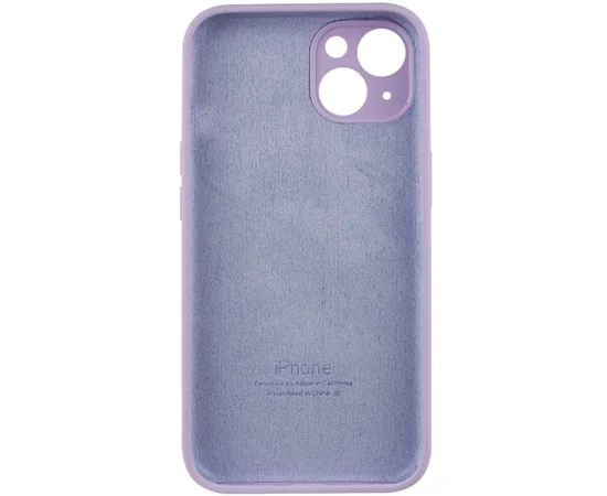 Чохол Silicone Case Full Camera Protective (AA) для Apple iPhone 15 Plus (6.7") Бузковий / Lilac / PVH