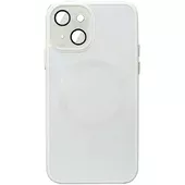 Чехол TPU+Glass Sapphire Midnight with MagSafe для Apple iPhone 15 Plus (6.7") Белый / White