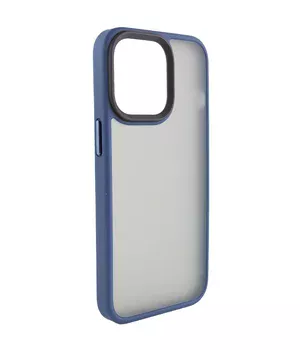 TPU+PC чехол Metal Buttons для Apple iPhone 15 Plus (6.7") Синий