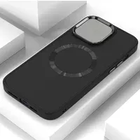 TPU чехол Bonbon Metal Style with MagSafe для Apple iPhone 15 Plus (6.7") Черный / Black