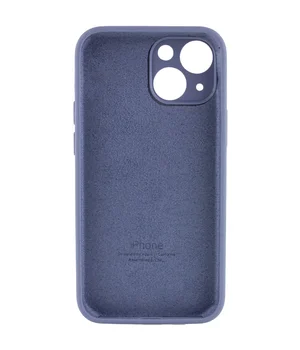 Чохол Silicone Case Full Camera Protective (AA) Apple iPhone 15 Plus (6.7") Сірий / Lavender Gray