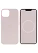 Чехол Silicone case (AAA) full with Magsafe and Animation для Apple iPhone 15 Plus (6.7") Розовый / Light pink