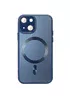Чохол TPU+Glass Sapphire Midnight with MagSafe для Apple iPhone 15 Plus (6.7") Синій / Deep navy