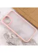 TPU+PC чехол Metal Buttons для Apple iPhone 15 Plus (6.7") Розовый