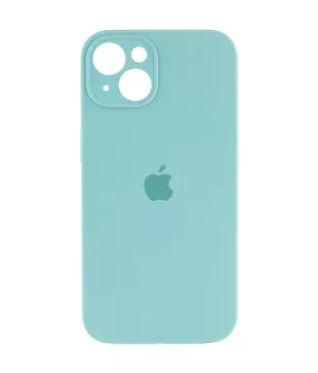 Чохол Silicone Case Full Camera Protective (AA) Apple iPhone 15 Plus (6.7") Бірюзовий / Marine Green